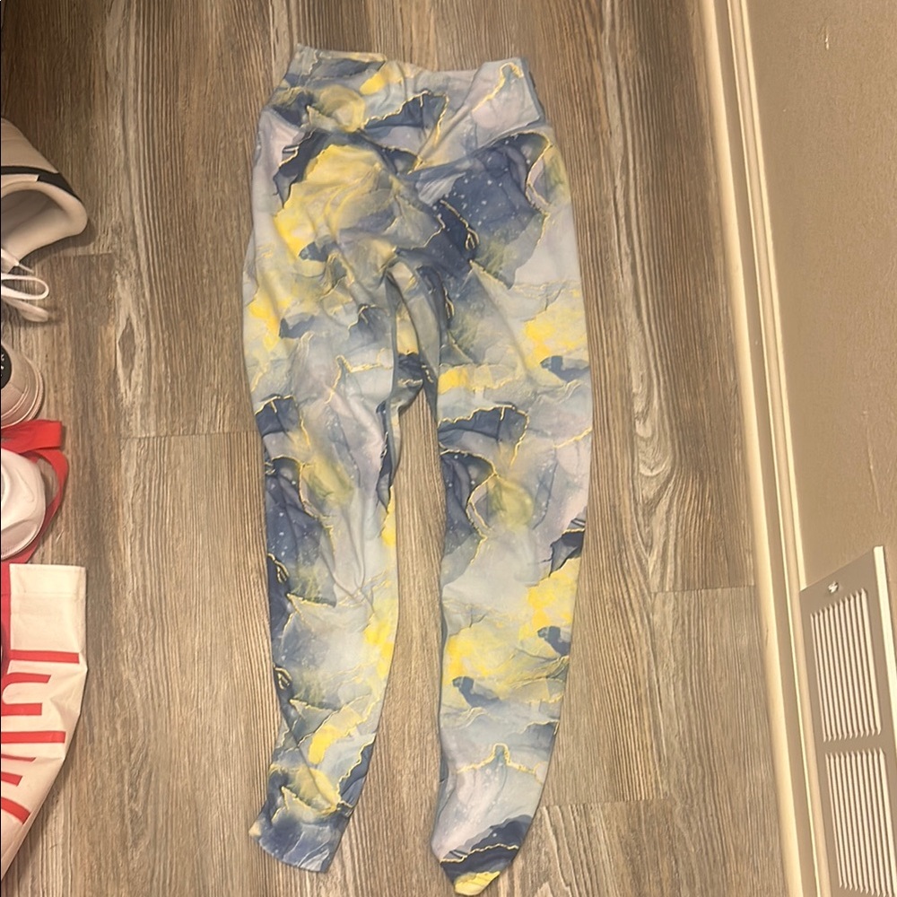 Vitality Blue and Yellow Leggings